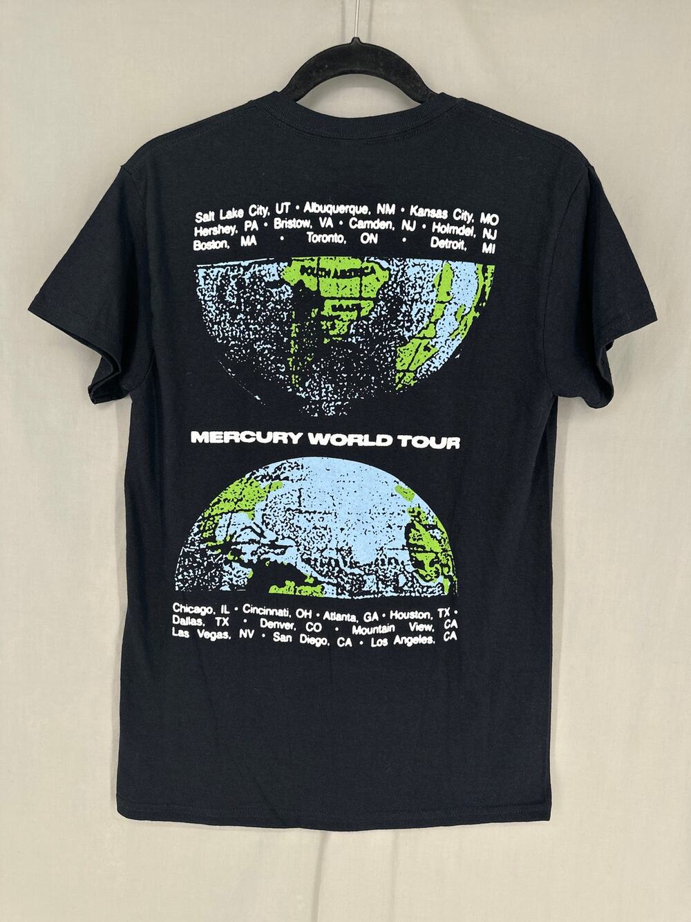 Imagine Dragons Shirt Mens Small Black Music Band Graphic Tee Mercury World Tour